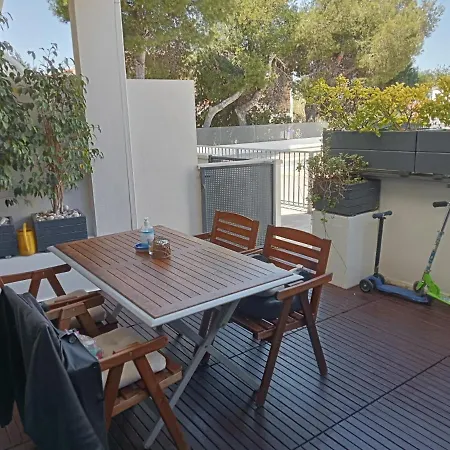 Playa Almarda,piscina,2 Terrazas,wifi,parking,bbq,tranquilo